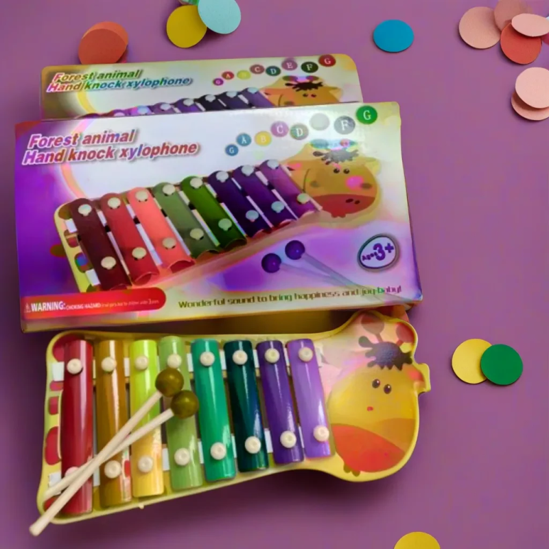 Дитячий музичний ксилофон на 8 клавіш, музичні інструменти для малюків