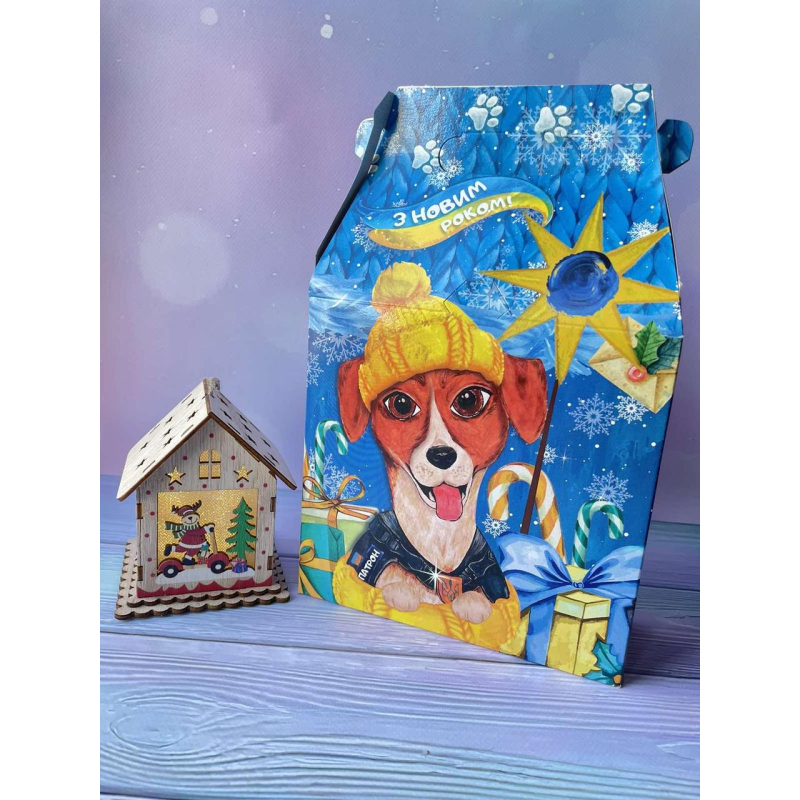 Бокс Патрон з солодощами до Святого Миколая Бокс Патрон з солодощами до Святого Миколая