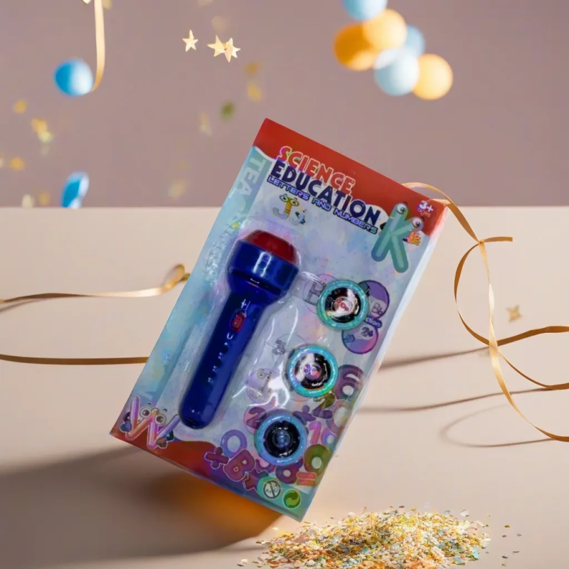 Дитячий ліхтарик проектор зі змінними трафаретами, маленький іграшковий ліхтар