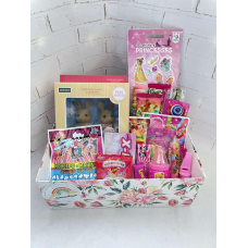 Бокс сюрприз для дівчинки, Солодкий подарунок дівчинці, Коробка з солодощами та іграшками, Оригінальний подарунок