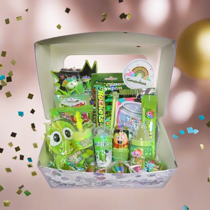 Подарунок для ласуна, Цукерки з сюрпризом, Солодкий бокс для хлопчика та дівчинки