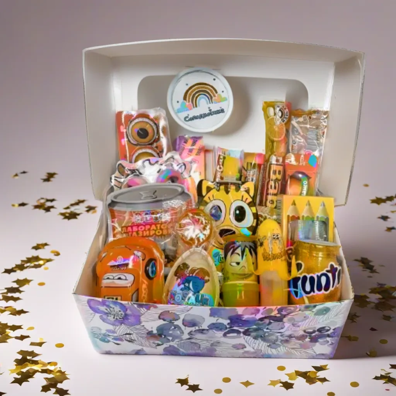 Подарунковий Sweet Box для діточок, Набір солодощів для дитини, Солодкий бокс для малюків