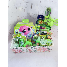 Оригінальний Surprise Box для дитини, Подарунок на дитяче свято, Яскравий SweetBox зі смаколиками