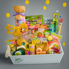 Смачний дитячий SweetBox, Помаранчевий подарунковий бокс для дівчинки та хлопчика, Подарунковий набір цукерок Surprise