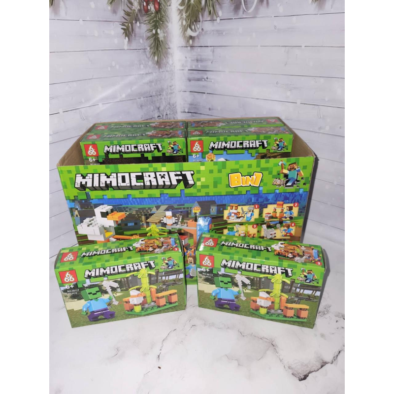 Конструктор Minecraft для хлопчика, Настільний блочний конструктор Майнкрафт