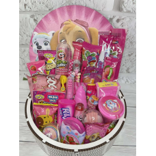 Щеннячий патруль скай,Подарунок-сюрприз на день народження дівчинці, велика коробка з цукерками