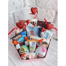 Шоколадний бокс для жінки, Подарунковий сюрприз із солодощами, Оригінальний подарунок коханій