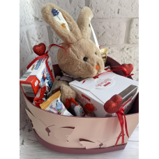 Подарунок дружині, Красивий світокс з іграшкою, романтичне вітання зі святом