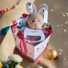 Подарунок для коханої дівчини, Красивий світокс з іграшкою, оригінальне вітання з ювілеєм