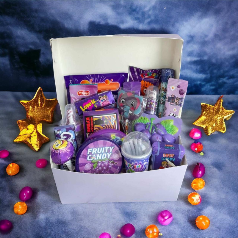 Світ Бокс-подарунковий набір бузковий, Світ бокс з сюрпризом,