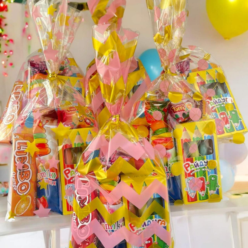 Оригінальні набори ,Солодкі частування для дитячого свята, Оригінальні набори цукерок для дитячої вечірки