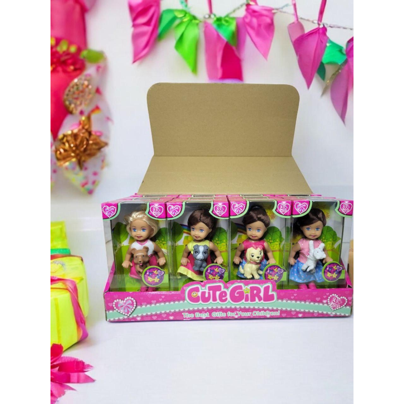 Дитяча лялька іграшка з собачкою для дівчаток чарівний подарунок для дитини