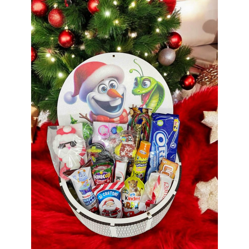 Новорічний подарунок,Солодкий подарунок на Різдво,  Коробка цукерок для дитини