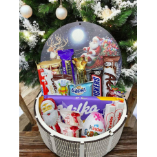 Новорічний набір солодощів,Солодкий подарунок на Миколая,  Коробка цукерок для дитини