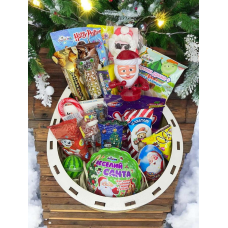 Святий Миколай,Новорічний бокс,Подарунок-сюрприз на день народження дівчинці, велика коробка з цукерками