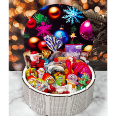 Солодкий нобір красива подарункова коробка цукерок та шоколадок новорічний подарунок для дитини