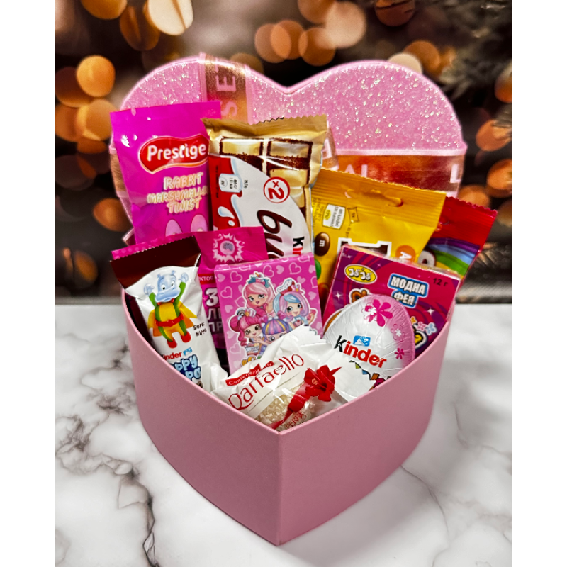Солодкий набір цукерок красива подарункова коробка цукерок та шоколадок новорічний подарунок Солодкий набір цукерок красива подарункова коробка цукерок та шоколадок новорічний подарунок