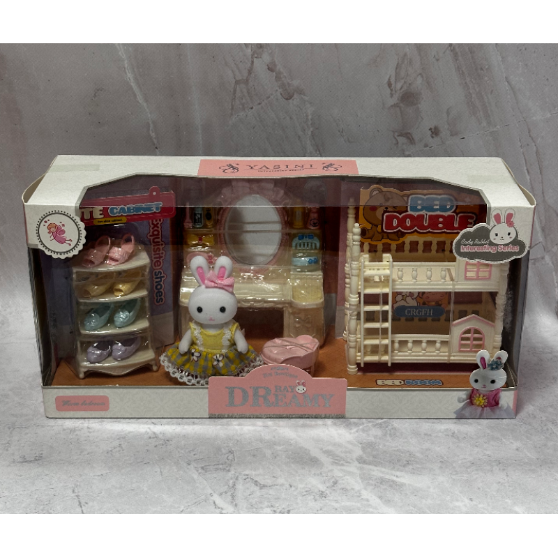 Набір меблів з фігуркою Зайчики ігровий набір флоксікових кроликів Набір меблів з фігуркою Зайчики ігровий набір флоксікових кроликів