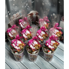 Подарунковий набір у склянці солодкий індивідуальний стакан для дітей набір цукерок