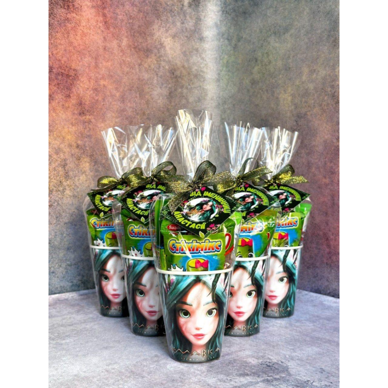 Солодкий стакан для дітей, набір цукерок з листівкою