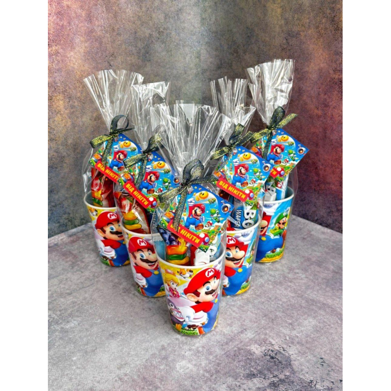 Солодкий стакан для дітей, сюрприз бокс з солодощами