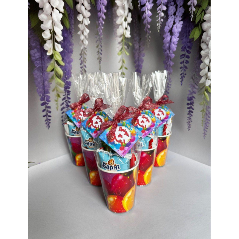 Солодкі склянки на свято, на день народження та до школи